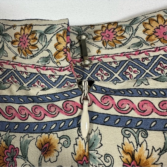 Talbots Floral Striped Skirt Sz Women’s 12 - Picture 8 of 10